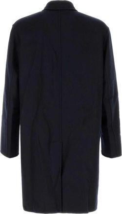 Etro Mens Navy Blue Wool Blend Reversibile Coat B0339 Cappotti