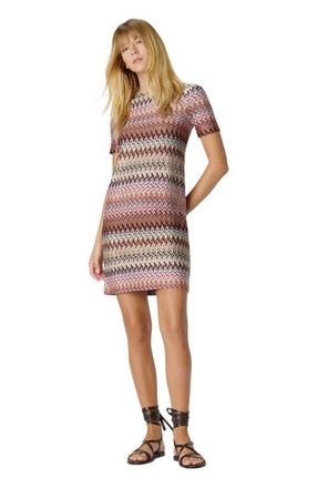 Missoni Half-sleeved Dress In Zigzag Viscose Blend in Multicoloured at Nordstrom, Size 40 It
