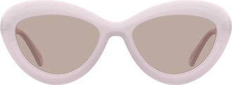 Moschino Pink Cat Eye Ladies Sunglasses MOS163/S 035J/U1 55