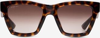 Gucci Quadratische Acetat-Sonnenbrille GG