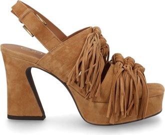Ash Oprah Suede Knotted Fringe Sandals
