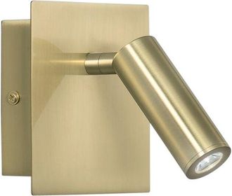 Luce-Ambiente-Design Luce Ambiente E Design - Applique led dickens in metallo nichel con punto luce orientabile luce calda