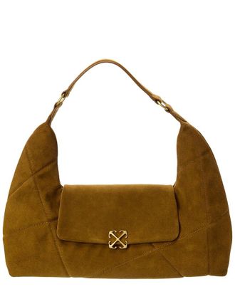 Off-white Jitney Patchwork Suede Shoulder Bag