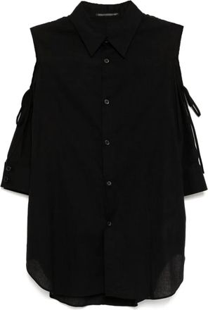 Yohji Yamamoto Camicia asimmetrica - Nero
