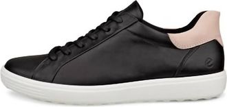 Ecco Womens Soft 7 Sneaker In Black/rose Dust