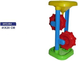 Trade Shop Trade Shop - Mulino Mare Con 2 Ruote Pale Spiaggia Gioco Estate Giocattolo Bambini 41 X 20 Cm