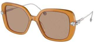 Swarovski SK6011F Asian Fit 200563 Womens Sunglasses Brown Size 56