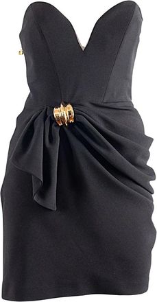 Elisabetta Franchi Abito - Dames - Feestkleedjes - Zwart - XL - Kleedjes