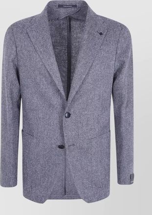 Tagliatore cashmere single-breasted suit jacket