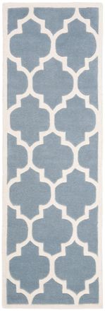 Safavieh Alfombra lana blu/neutrale 69 x 213 cm