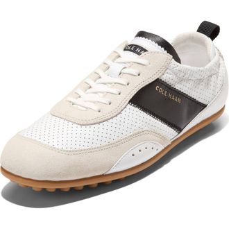 Cole Haan GrandPro Travina Sneaker in White /Black /Silver Birch at Nordstrom, Size 7.5