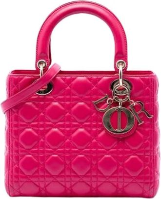 Dior Pre-owned Lady Quilted Handbag - - Pre-owned - Donna - Rosa - ONE SIZE