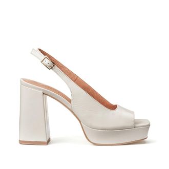 Jonak Sandalen in leer met hak slingback Vlad