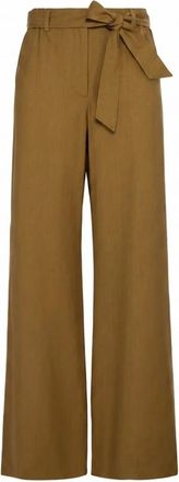 Max Mara Broeken, Dames, Bruin, XS, Wol, Editto Wijde Broek