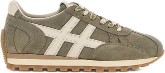 Hogan H671 86Er Sneakers met veters - Dames - Sneakers - Groen - 36 EU - Leer - Schoenen