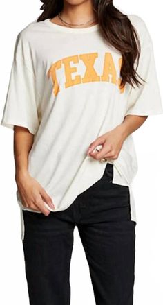 Chaser Texas Short Sleeve Tee In White