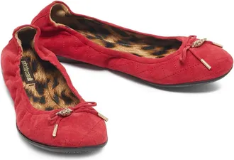 Roberto Cavalli Ballerine con cinturino - Rosso