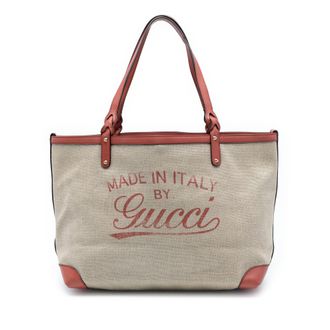 Gucci Pre-owned Womens Medium Canvas Craft Tote - Tan Textile - One Size