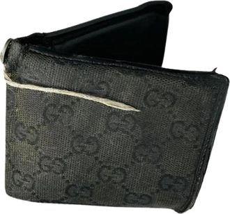 Gucci Pre-owned Leren Portemonnee - Dames - Vintage Accessoires - Zwart - ONE Size - Leer - Vintage