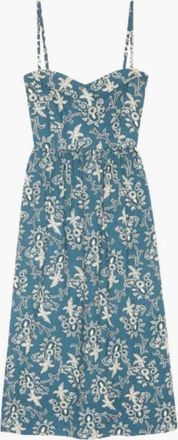 The Great. Womens Verse Dress In Indigo Bandana