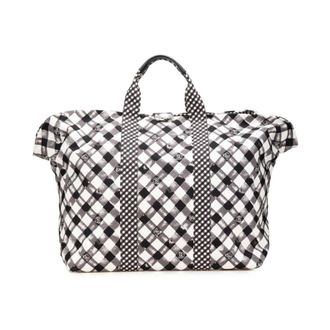 Chanel Pre-owned Tote Bags, female, White, Size: ONE SIZE Pre-owned Gingham Check Tote Bag