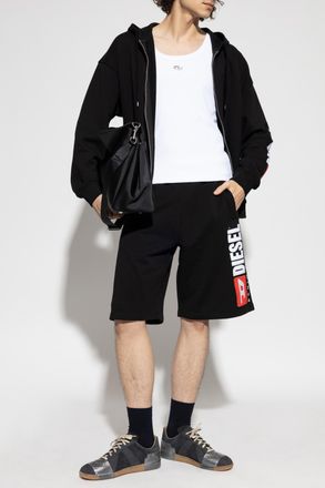 Diesel Hoodie S-BOXT-ZIP-HOOD-DIV, Mens, Black