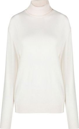 Jil Sander White Turtle Neck Sweater