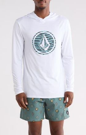 Volcom Crawdad Hooded Long Sleeve Graphic T-shirt in White at Nordstrom Rack, Size Xx-Large