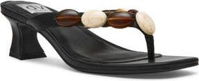 Dolce Vita Bowi Embellished Sandal in Black Smooth at Nordstrom Rack, Size 9.5