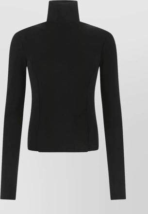 Givenchy mock turtleneck long-sleeve cutout top