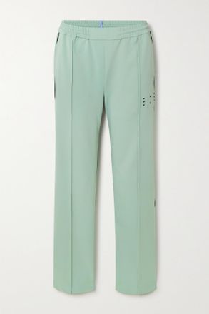 Alexander McQueen Piped Jersey Track Pants - Verde