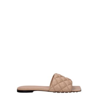Bottega Veneta Damens Sandalen und Clogs aus rosafarbenem Leder/Puderrosa
