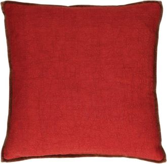POMAX Coj&iacute;n de algod&oacute;n rojo 45X45