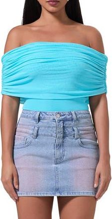 AFRM Divya Off the Shoulder Bodysuit in Bluefish at Nordstrom Rack, Size X-Small