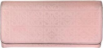 Loewe Pre-owned Lange portemonnee (bi-fold) - Dames - Vintage Accessoires - Roze - ONE Size - Leer - Vintage