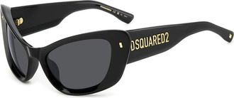 Dsquared2 Zonnebril - Dames - Zonnebrillen - Zwart - 57 MM - Accessoires