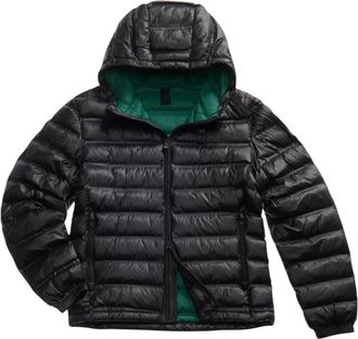 Blauer Gewatteerd Herenjack met Capuchon - Heren - Winterjassen - Zwart - 3XL - Jassen