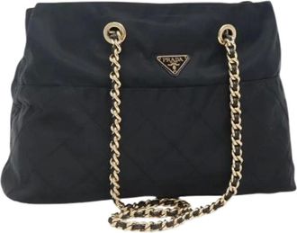 Prada Pre-owned Shoulder Bags, female, Black, Size: ONE SIZE Pre-owned Vintage Shoulder Bag