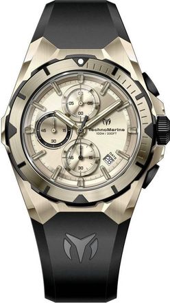 Technomarine Ocean Chronograph Quartz Gold Dial Mens Watch TM-318142