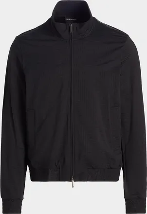 Emporio Armani Men & apos;s Seersucker Bomber Jacket
