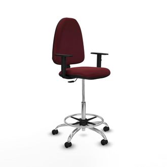 Piqueras y Crespo Piqueras Y Crespo Silla De Oficina Granate Ajustable