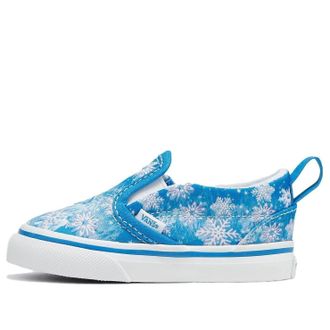 Vans (TD) Vans Slip-On V Snowflakes - Winter Wonderland Blue VN000UBSBES