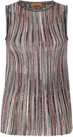 Missoni Gestreiftes Missoni-Top mit Pailletten verziert