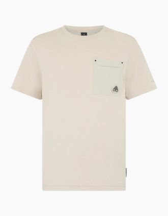 Moose Knuckles Mens Moose Knuckles Dalon T-Shirt S1-26 1705 Alabaster - Tan - Size: 42