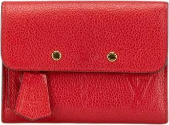 Louis Vuitton Pre-owned Wallets, female, Red, Size: ONE SIZE Pre-owned Portefeuille Pont Neuf Monogram Trifold Wallet