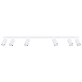 Wonderlamp L&aacute;mpara de techo de aluminio blanco con 6 focos