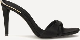 Giuseppe Zanotti Salamander satin Mules Sandals Female 38.5