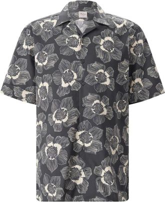 Stenstr&ouml;ms Short Sleeve Shirts - Heren - Korte mouwen Overhemden - Grijs - XL - Katoen - Overhemden