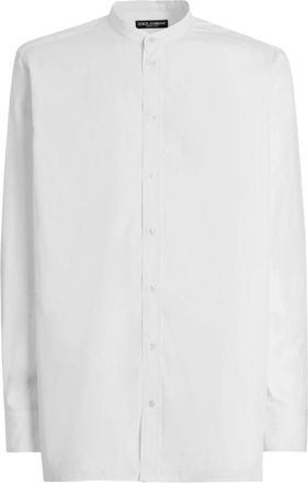 Dolce & Gabbana Katoenen overhemd - Heren - Casual Overhemden - Wit - XL - Katoen - Overhemden