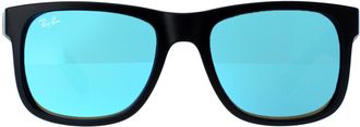 Ray-Ban Zonnebril Justin 4165 622/55 Zwart Blauw Mirror